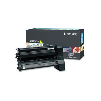 Lexmark C7700YH Yüksek Kapasiteli Sarı Toner