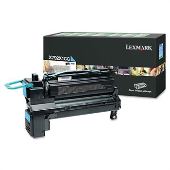 Lexmark X792X1CG Ekstra Yüksek Kapasiteli Mavi Toner
